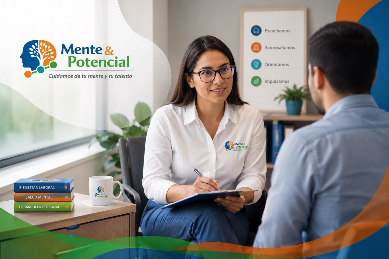 Consultora de Mente & Potencial en sesión de asesoría profesional